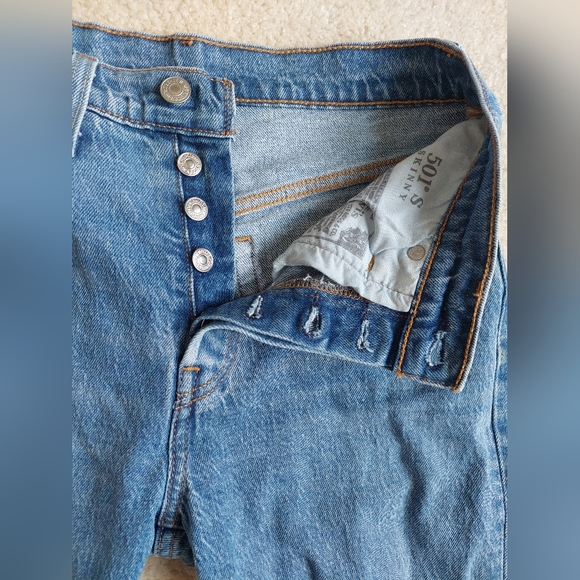 Levi 501 Skinny Jeans NWOT - Picture 4 of 9